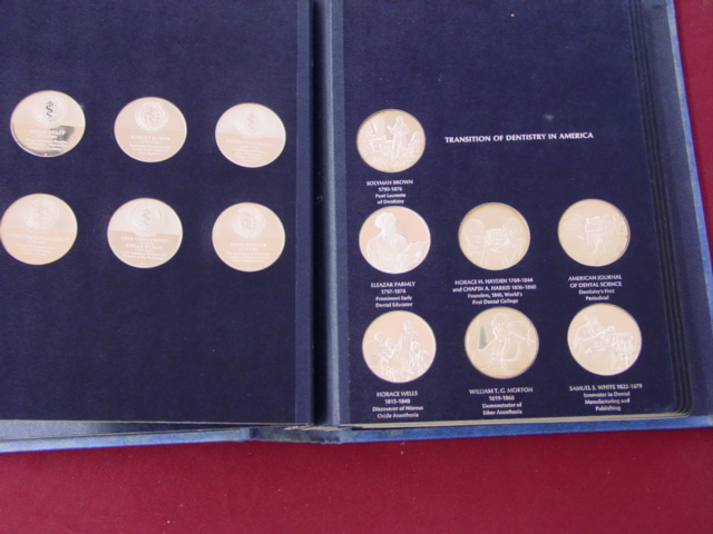 Franklin Mint History of Dentistry Medals