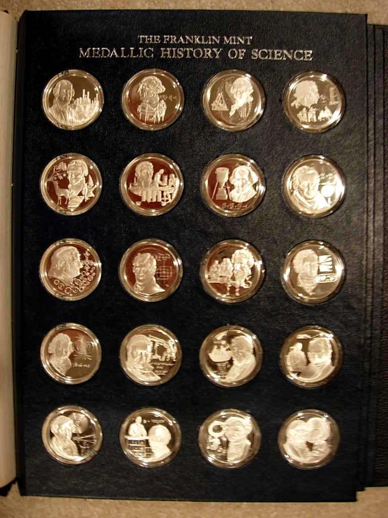 Franklin Mint History of Science Medals